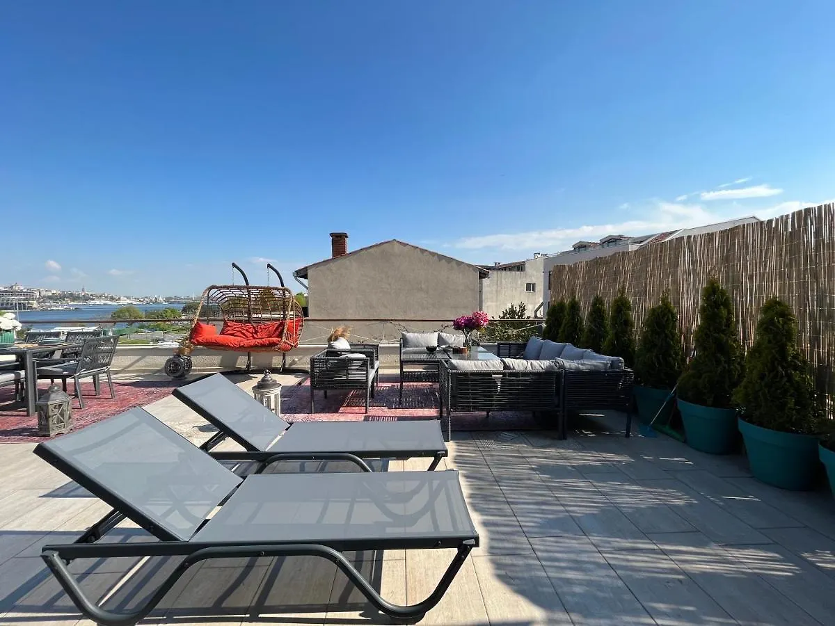 Waterfront Apartment By The Tram - Terrace With Dome & Golden Horn View In Fatih İstanbul Türkiye